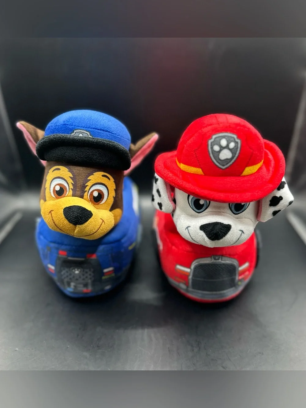 Nickelodeon Paw Patrol Youth Slip-On Slippers, Chase Marshall, Size 9/10 (USED)